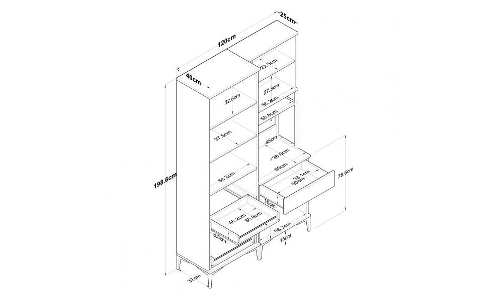 Comoda multifunctional JE120 - 2966