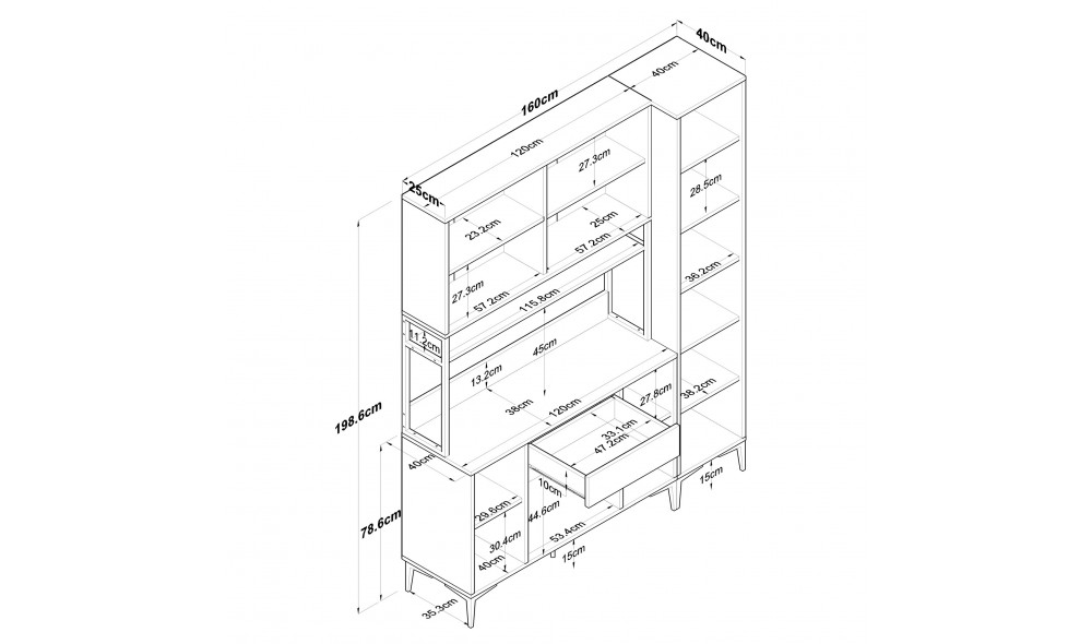Comoda multifunctional JE134 - 3055