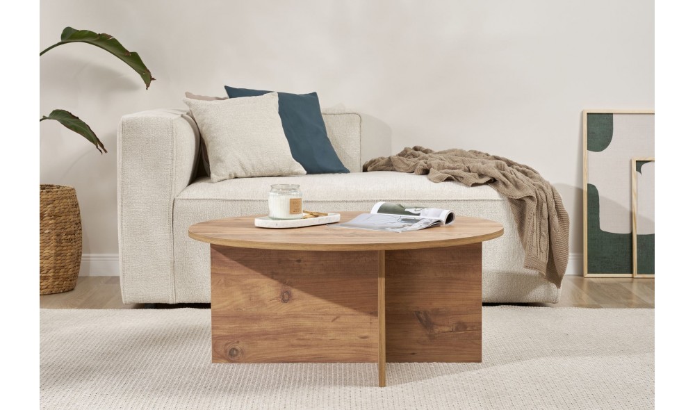 Masuta de cafea, Soleil - Atlantic Pine, 90 x 40 x 90 cm