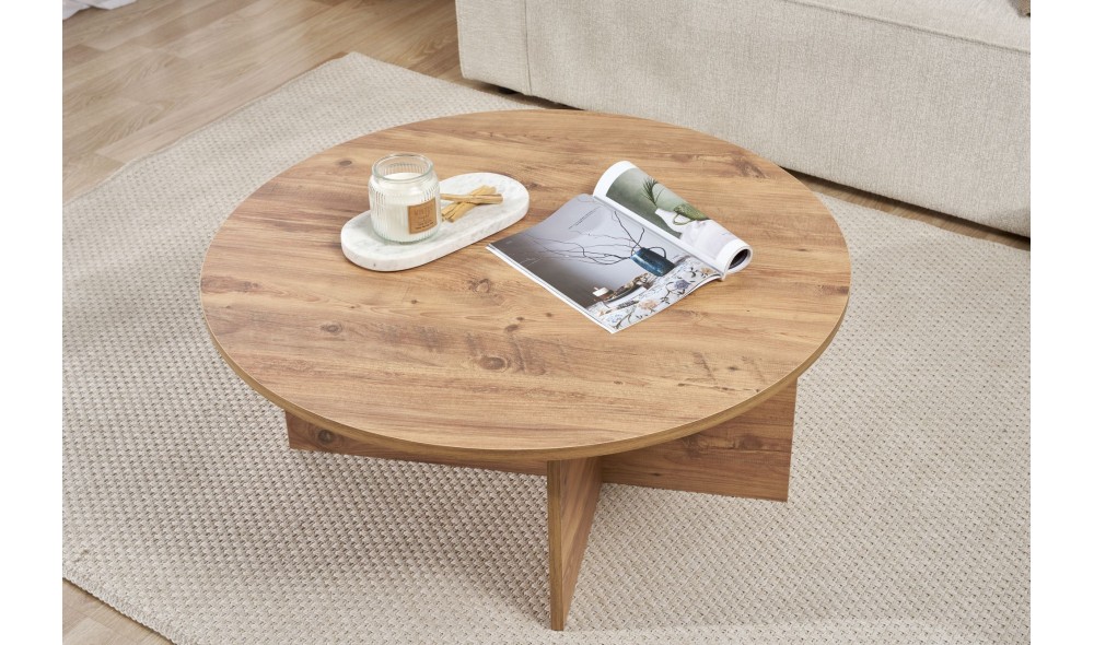 Masuta de cafea, Soleil - Atlantic Pine, 90 x 40 x 90 cm