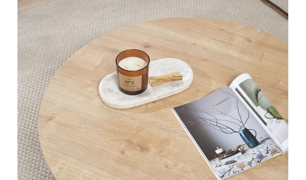 Masuta de cafea, Soleil - Sapphire Oak, 90 x 40 x 90 cm