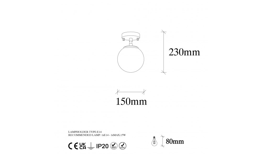 Candelabru Atmaca - 10205 15 x 23 x 15 cm