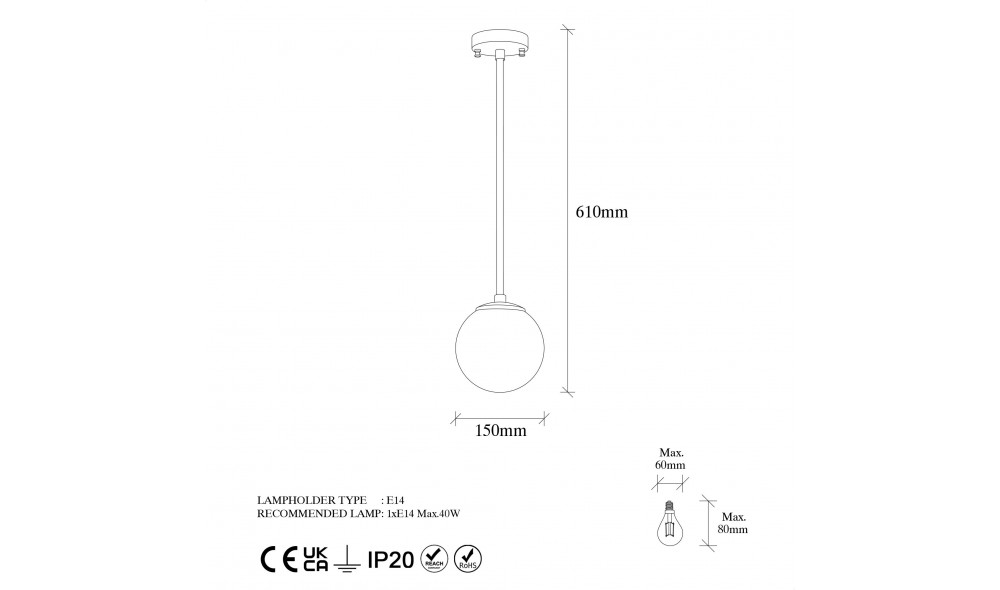 Candelabru Akkas - 10015 15 x 61 x 15 cm