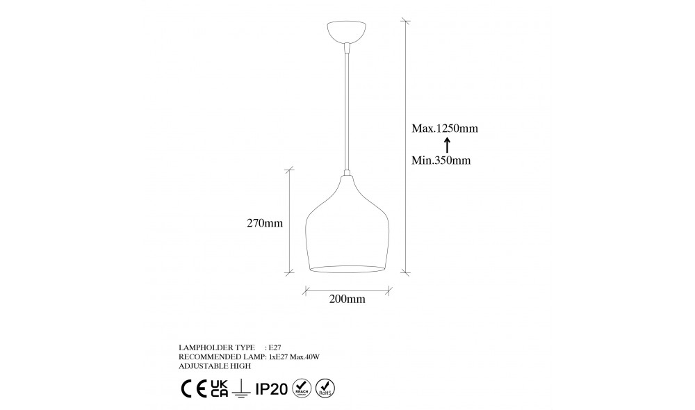 Candelabru Murek - 11555 20 x 35 x 20 cm