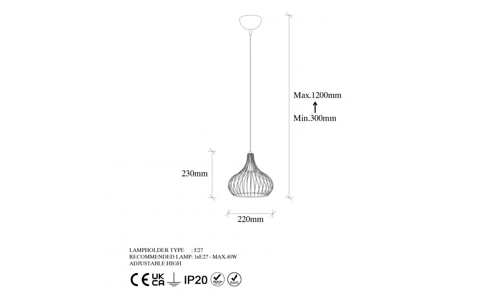 Candelabru Teldamla - 11920 30 x 121 x 30 cm