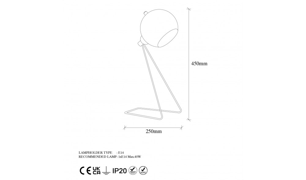 Veioza Mixt - 11495 28 x 45 x 15 cm