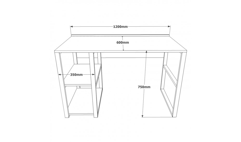 Birou de studiu ML8-A 120 x 75 x 60 cm