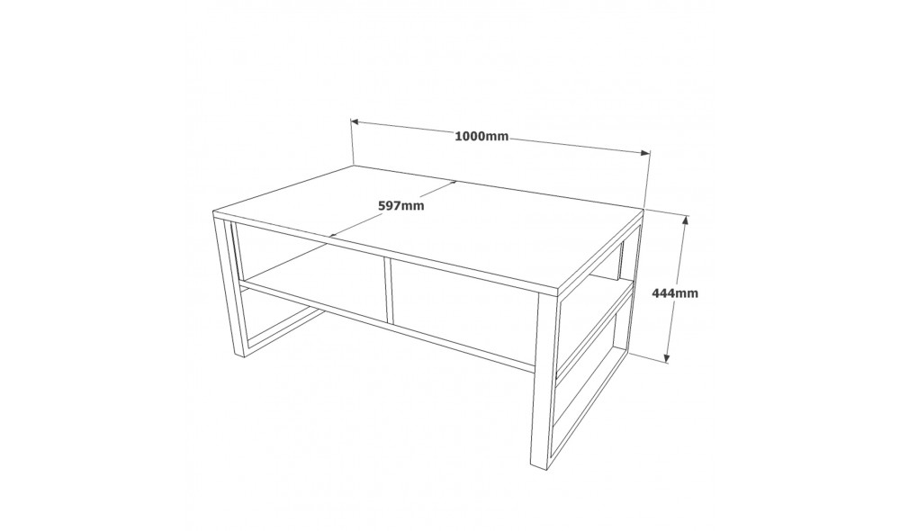 Masuta de cafea ML34-RG 100 x 44 x 59 cm