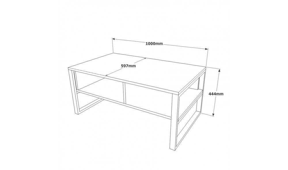 Masuta de cafea ML34-A 100 x 44 x 59 cm