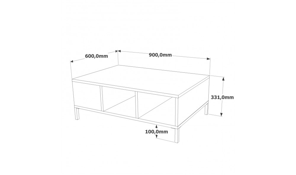 Masuta de cafea RL2-AA 90 x 33 x 60 cm