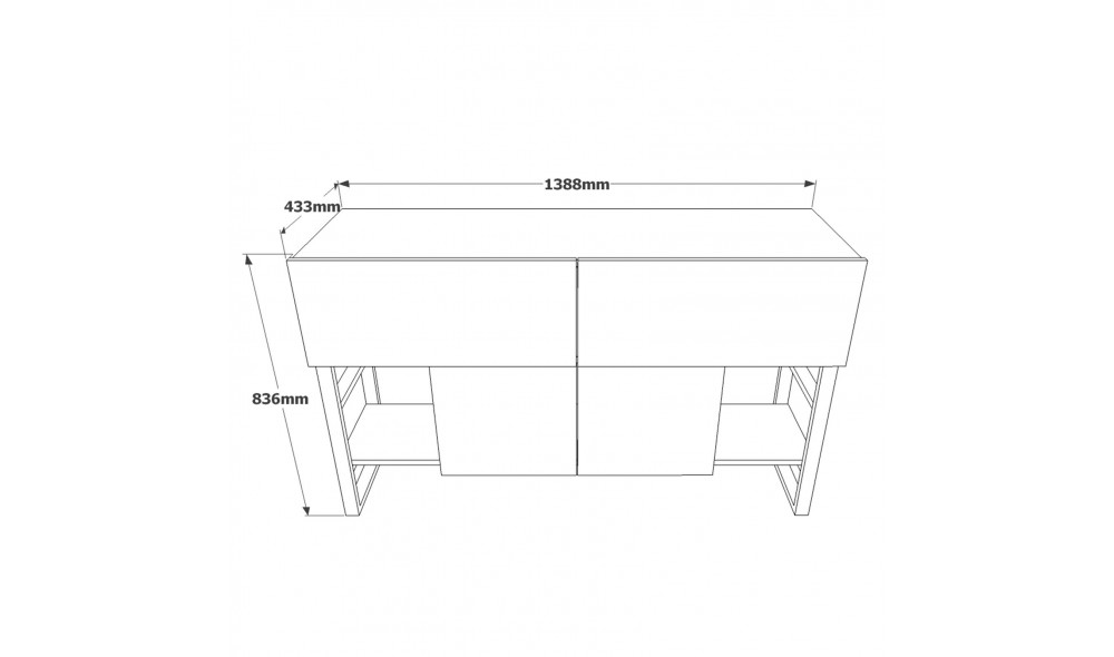 Consola ML25-A 138 x 83 x 43 cm