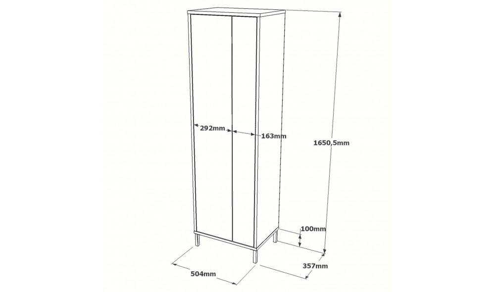 Comoda multifunctional DY1-W 50 x 165 x 35 cm