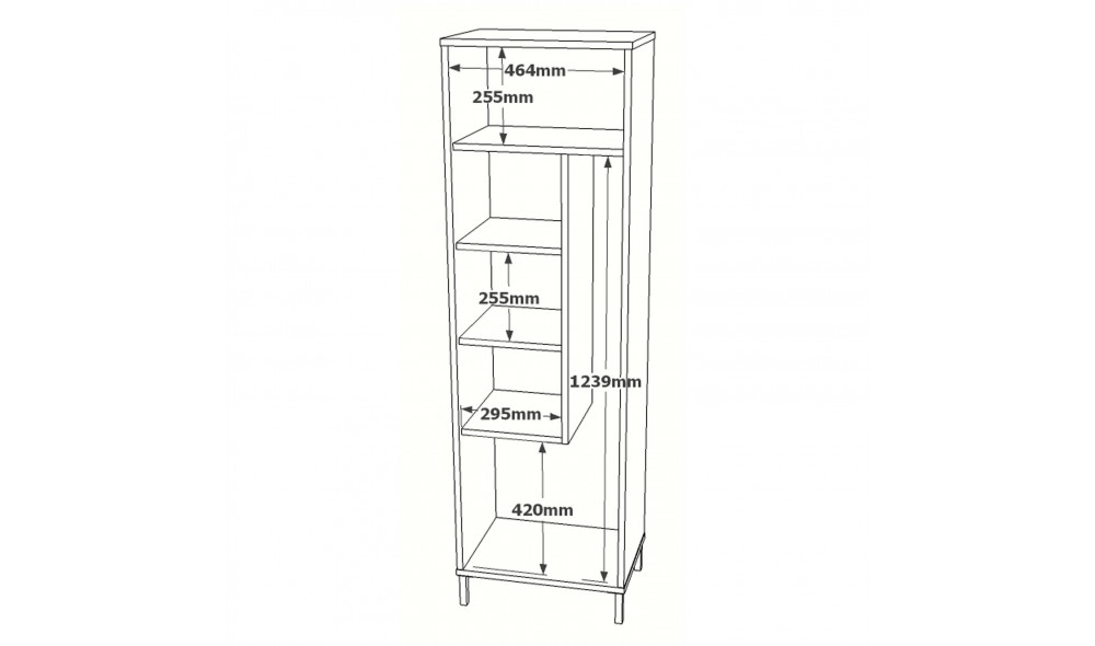 Comoda multifunctional DY1-W 50 x 165 x 35 cm