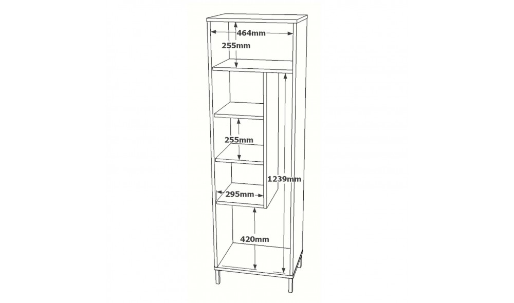 Comoda multifunctional DY1-WK 50 x 165 x 35 cm