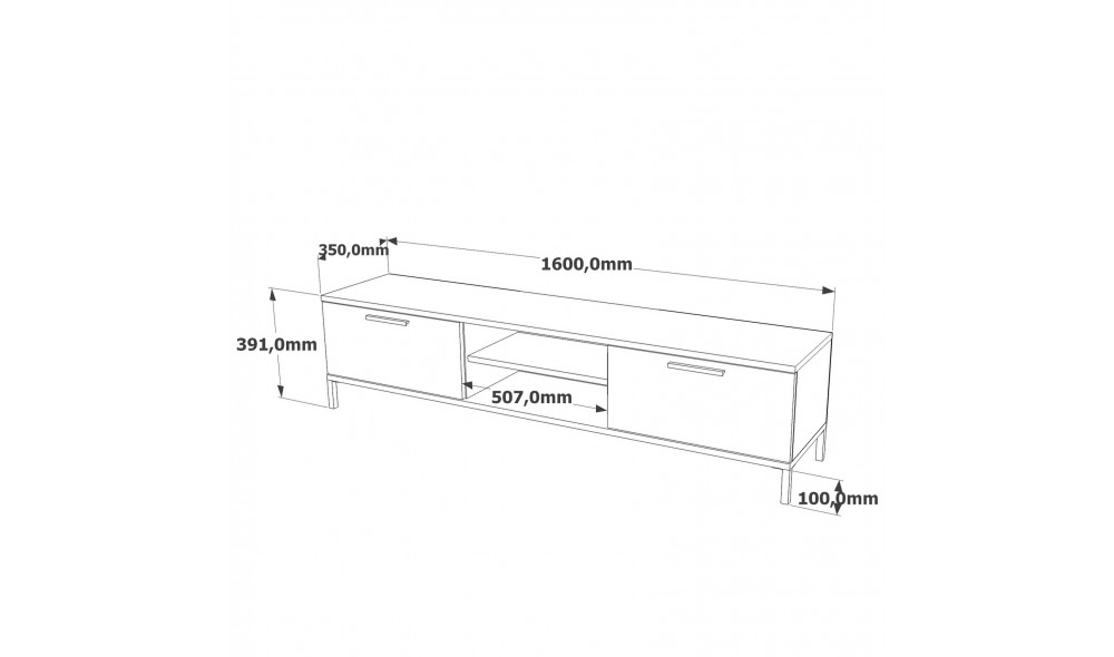 Unitate TV RL1-AA 160 x 39 x 35 cm