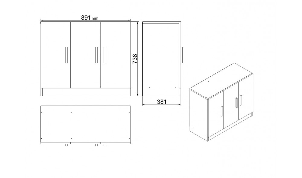 Set de mobilier de birou VO12-BA