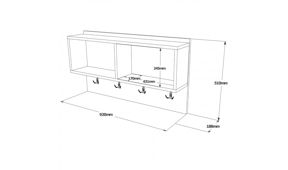 Raft de perete BN1-W