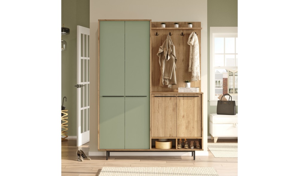 Antreu, OS1-SY, StejarVerde, 147 x 196 x 36 cm