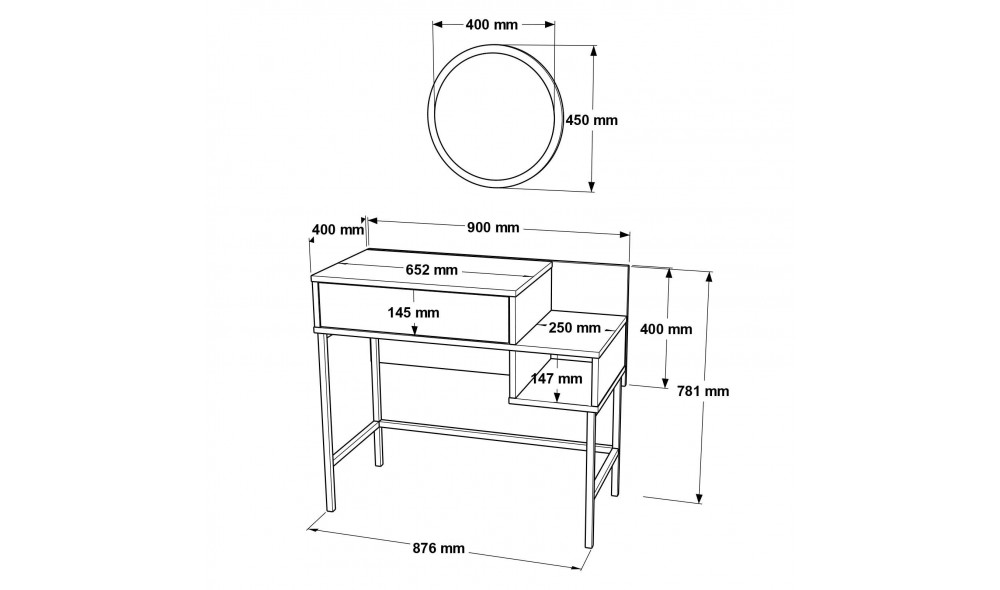 Masa de machiaj VG31-GE