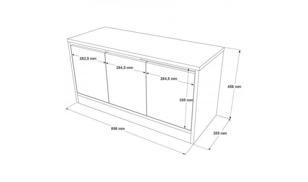 Dulap de incaltaminte MR2-W 89 x 45 x 35 cm