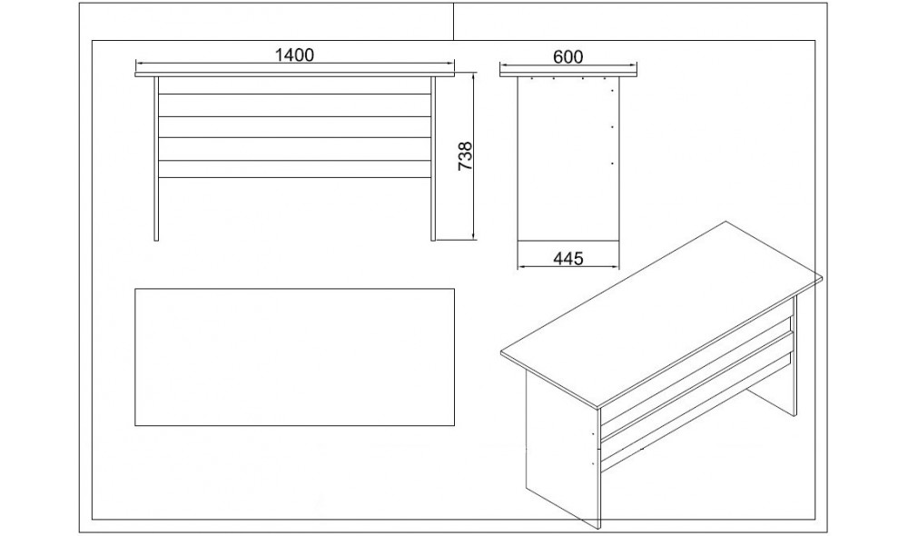 Set de mobilier de birou VO17-W