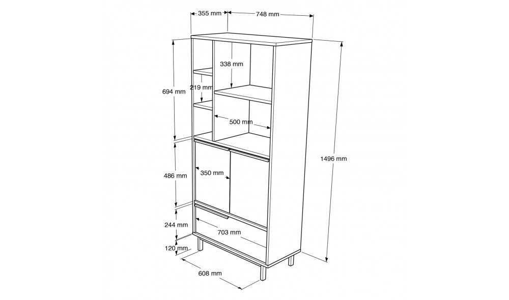 Comoda multifunctional ON9B-W