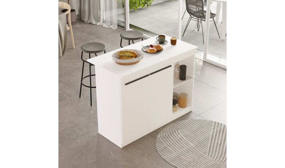 Masa de bucatarie, OR2-W, Alb, 120 x 88 x 60 cm
