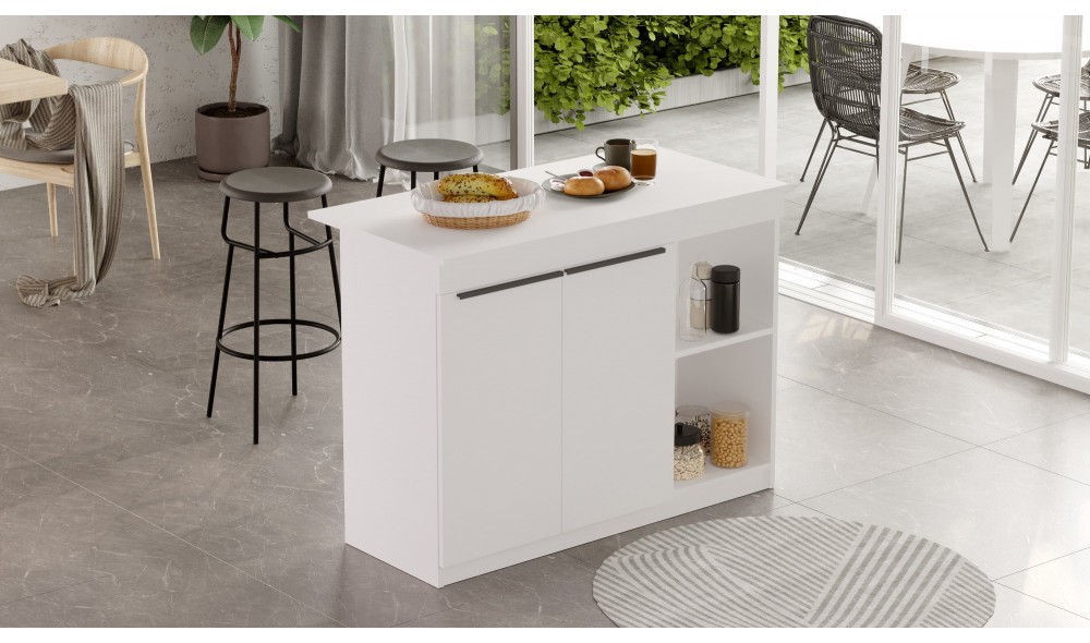 Masa de bucatarie, OR2-W, Alb, 120 x 88 x 60 cm