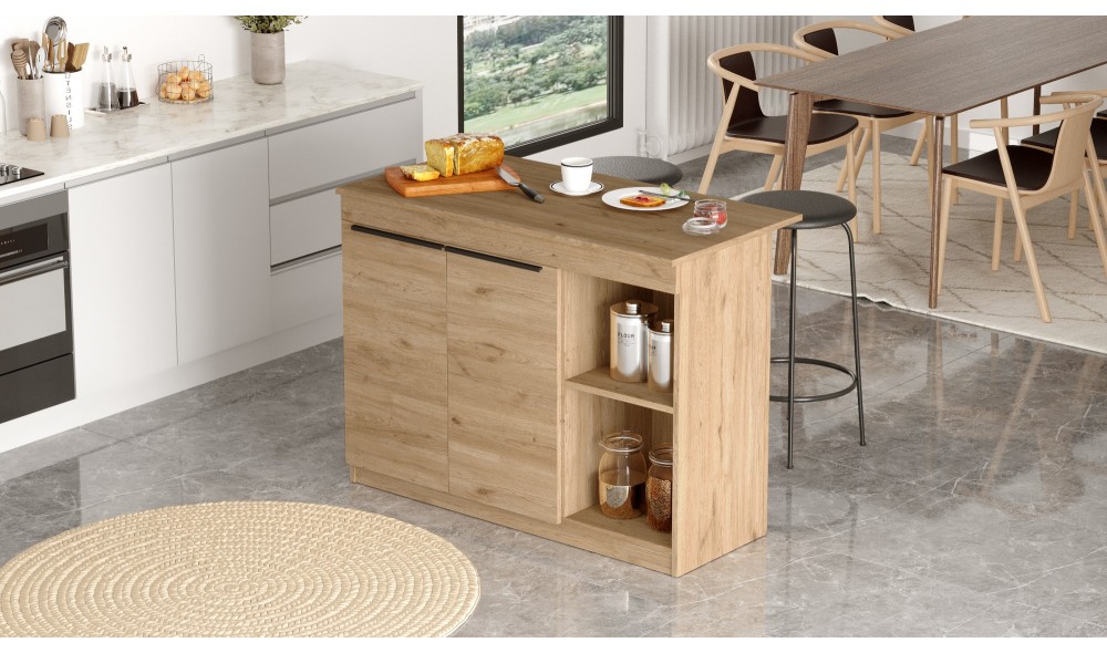 Masa de bucatarie, OR2-S, Stejar, 120 x 88 x 60 cm