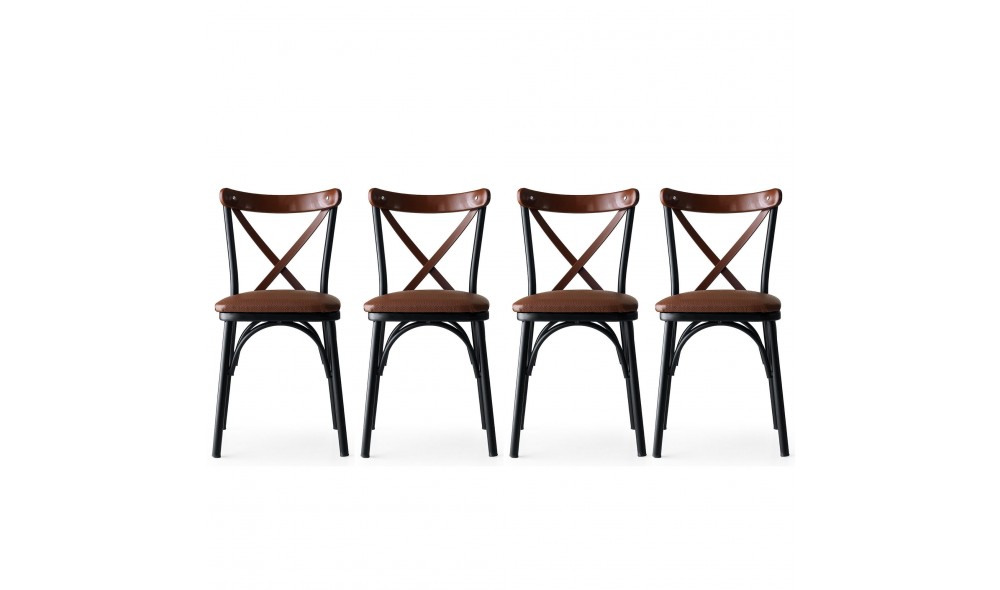 Set scaune (4 bucati) Ekol - 1332 V4 42 x 84 x 42 cm