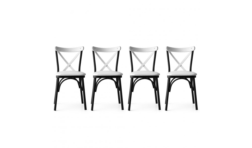 Set scaune (4 bucati) Ekol - 1334 V4 42 x 84 x 42 cm