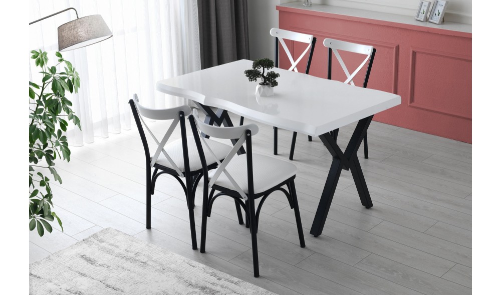 Set scaune (4 bucati) Ekol - 1334 V4 42 x 84 x 42 cm