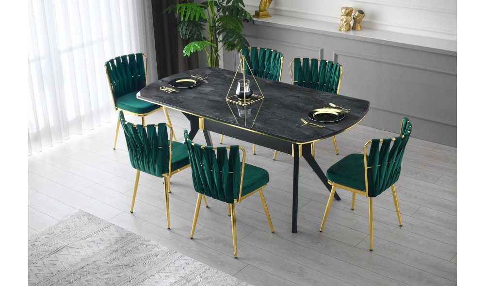 Set scaune (4 bucati) Kusakli - 206 V4 43 x 82 x 43 cm