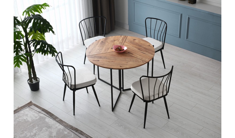 Set scaune (4 bucati) Yildiz - 940 V4 43 x 82 x 42 cm