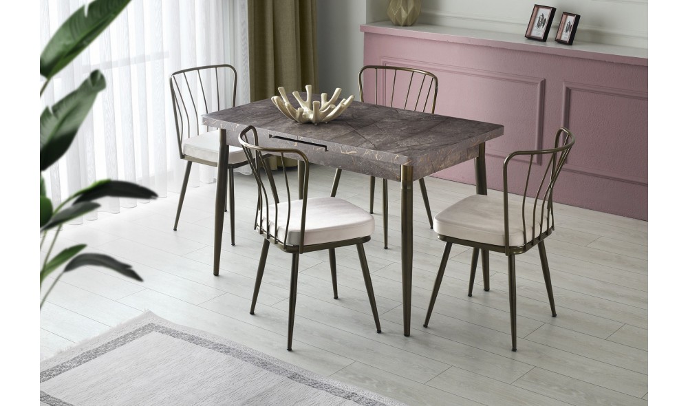 Set scaune (2 bucati) Yildiz - 985 V2 43 x 82 x 42 cm