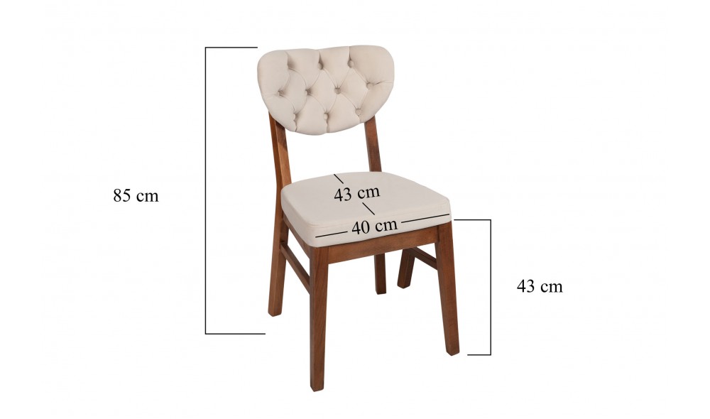 Set scaune (2 bucati) Elma 760 V2 41 x 86 x 43 cm