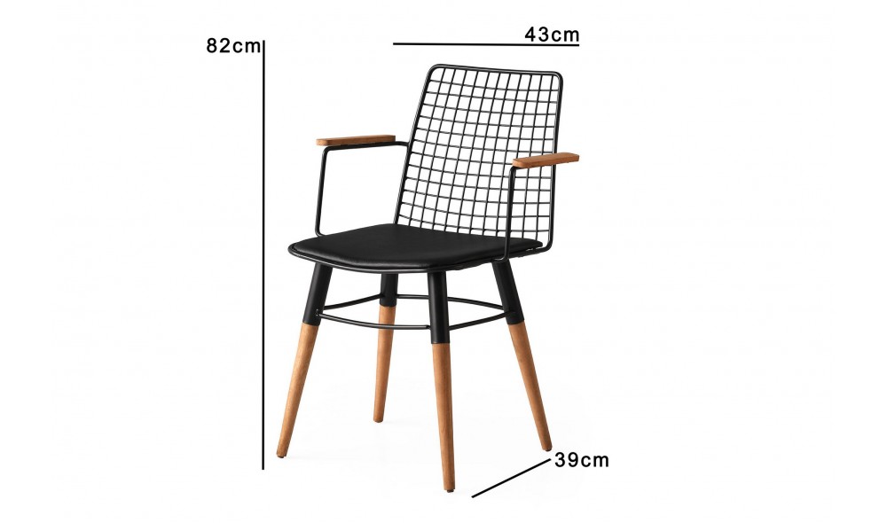 Set scaune (2 bucati) Trend 270 V2 43 x 82 x 39 cm