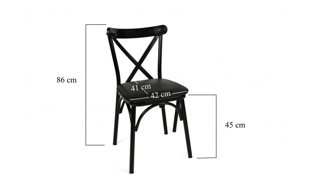 Set scaune (4 bucati) Ekol 1331 V4 42 x 81 x 40 cm