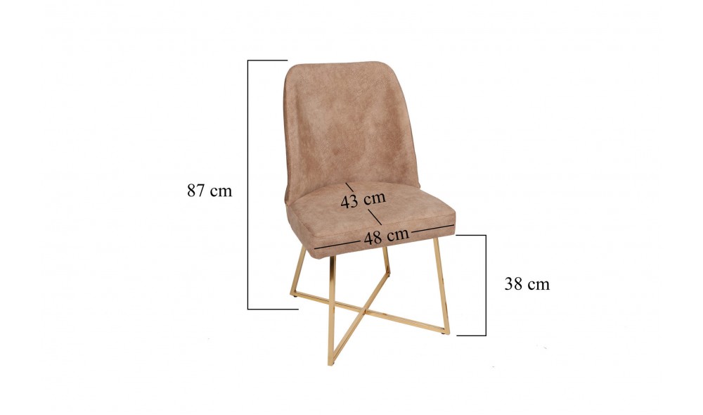 Set scaune (4 bucati) Madrid 913 V4 50 x 90 x 49 cm