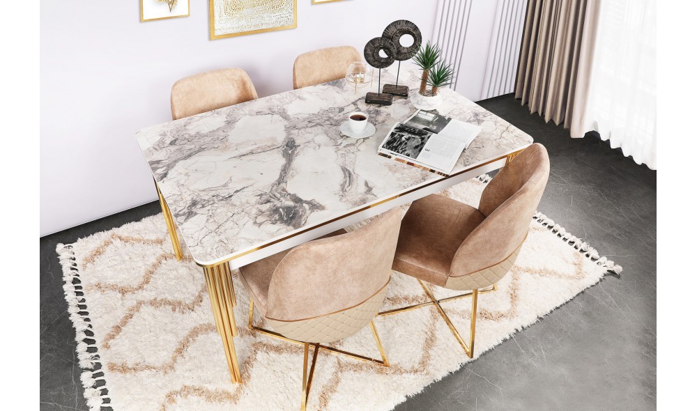 Set scaune (4 bucati) Madrid 913 V4 50 x 90 x 49 cm