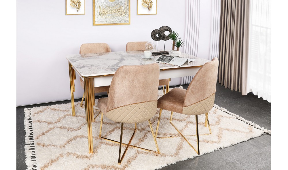 Set scaune (4 bucati) Madrid 913 V4 50 x 90 x 49 cm