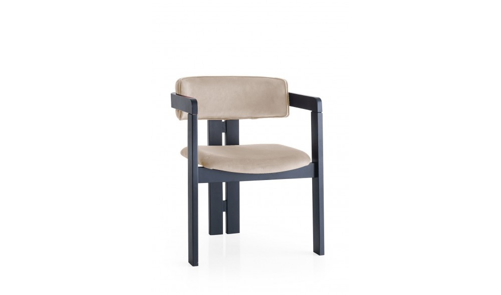 Scaun, CO - 007, NegruBej, 58 x 76 x 49 cm