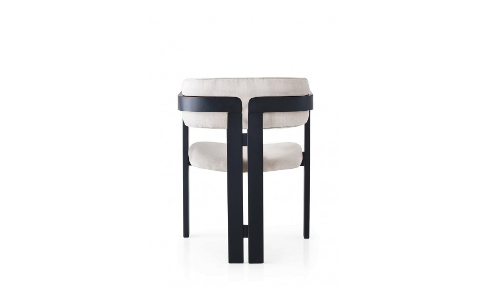 Scaun, CO-045, CremaNegru, 58 x 76 x 49 cm