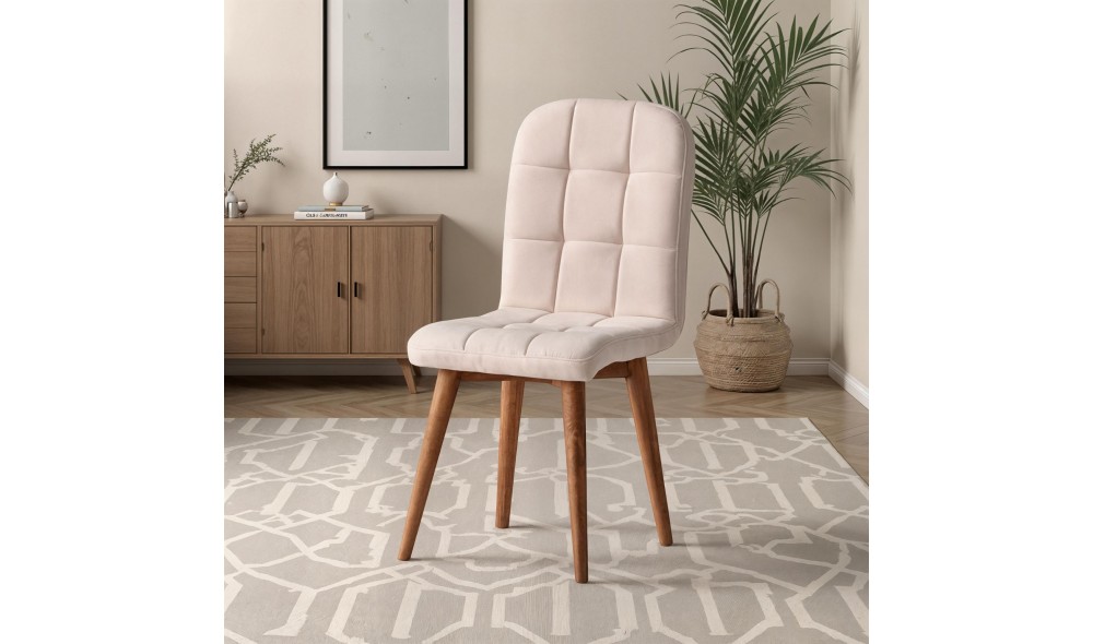 Set scaune (2 bucati), Retro - 708, Crema, 41 x 88 x 51 cm