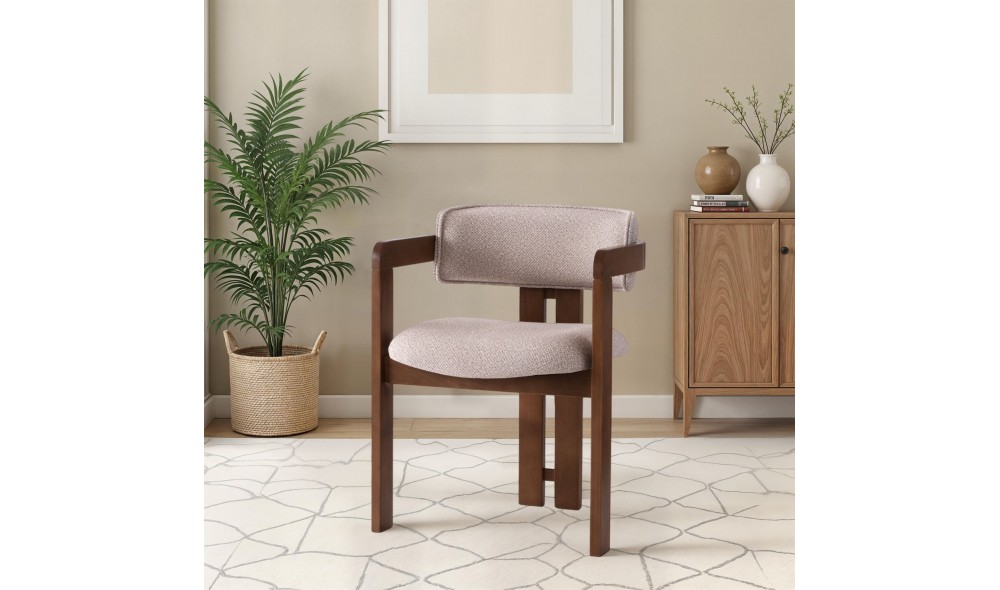 Scaun, Cozy - 048, NucCrema, 57 x 76 x 44 cm