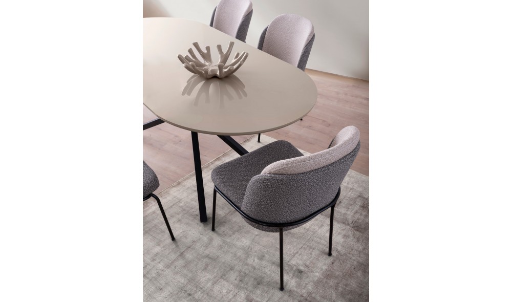 Masa de sufragerie, Aura - 3011, Mocha usoara, 180 x 79 x 90 cm