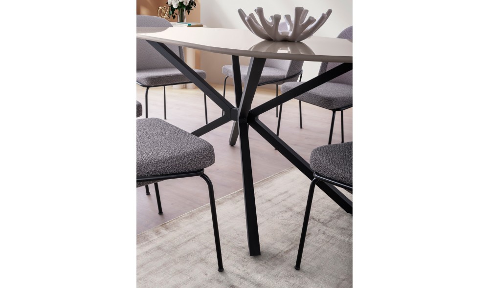 Masa de sufragerie, Aura - 3011, Mocha usoara, 180 x 79 x 90 cm