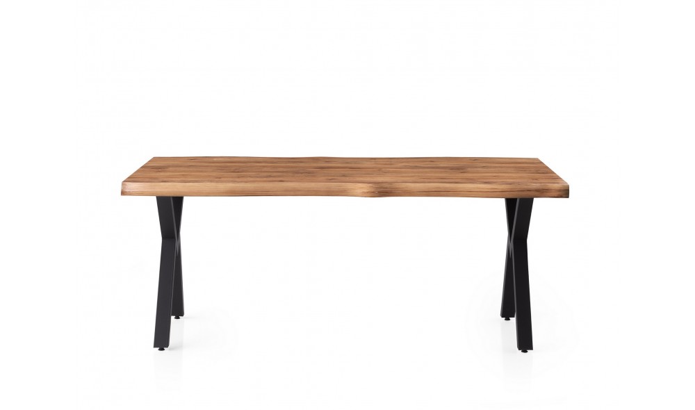 Masa de sufragerie, Gala - 3022, Nuc, 180 x 79 x 80 cm