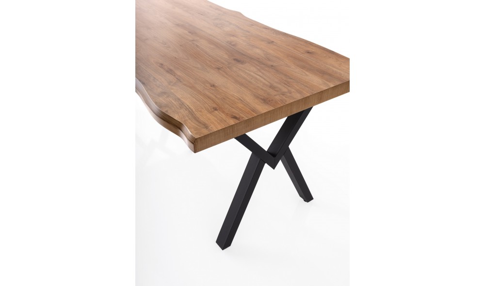 Masa de sufragerie, Gala - 3022, Nuc, 180 x 79 x 80 cm