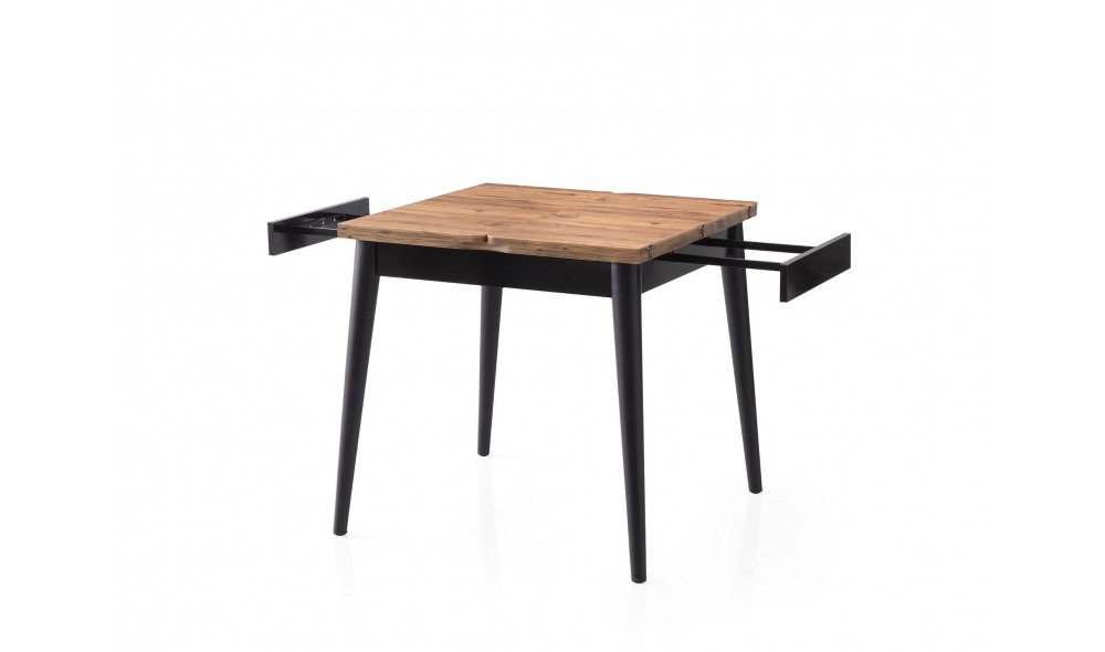 Masa de sufragerie extensibila, Totem - 3043, Pinul Atlantic, 80 x 75 x 80 cm